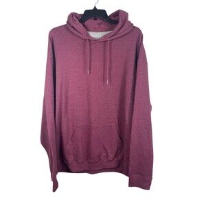 Starting Point Big & Tall Hoodie Mens 2XLT Wine Heather Fleece Pullover NWT
